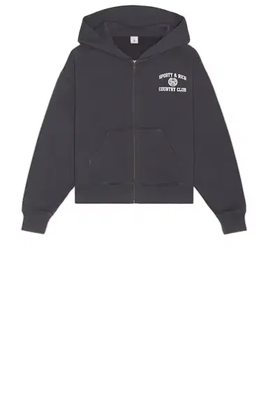 Sporty & Rich Varsity Crest Zip Hoodie | Thumbnail 4 Sporty & Rich Varsity Crest Zip Hoodie | Thumbnail 4