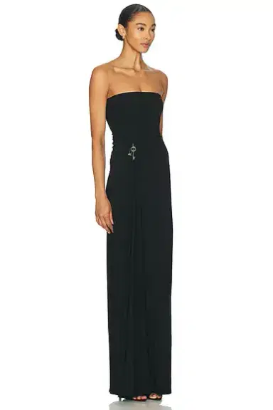 Grace Ling Relic Charms Strapless Maxi Dress | Thumbnail 2 Grace Ling Relic Charms Strapless Maxi Dress | Thumbnail 2