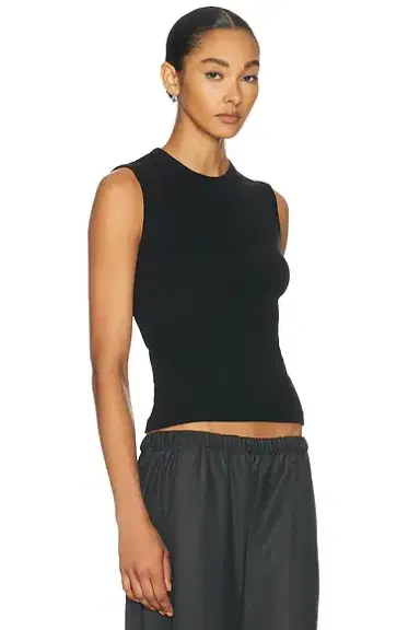 Enza Costa Supima Cotton New Classic Sleeveless Tee | Thumbnail 2 Enza Costa Supima Cotton New Classic Sleeveless Tee | Thumbnail 2