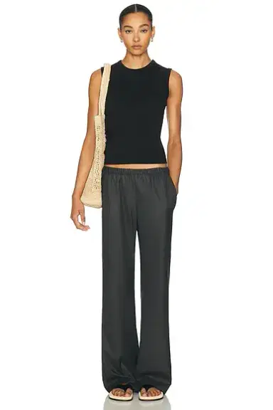Enza Costa Supima Cotton New Classic Sleeveless Tee | Thumbnail 4 Enza Costa Supima Cotton New Classic Sleeveless Tee | Thumbnail 4