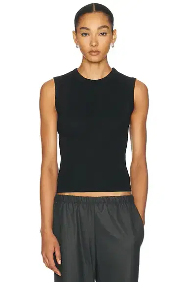 Enza Costa Supima Cotton New Classic Sleeveless Tee | Thumbnail 1 Enza Costa Supima Cotton New Classic Sleeveless Tee | Thumbnail 1