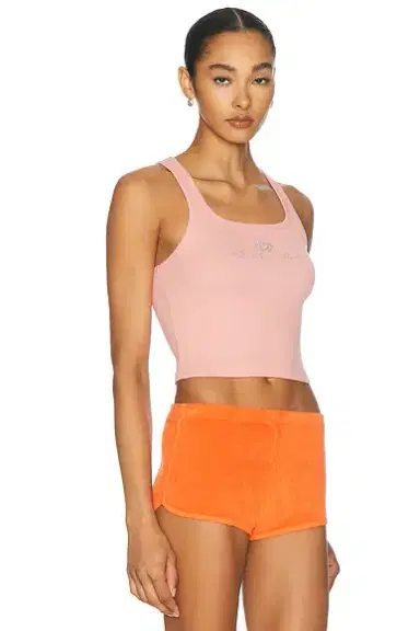 Sporty & Rich x Juicy Couture Crown Ribbed Tank Top | Thumbnail 2 Sporty & Rich x Juicy Couture Crown Ribbed Tank Top | Thumbnail 2