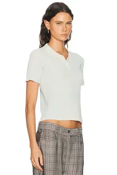 Maison Margiela Stamped Cotton Polo Top | Thumbnail 2 Maison Margiela Stamped Cotton Polo Top | Thumbnail 2