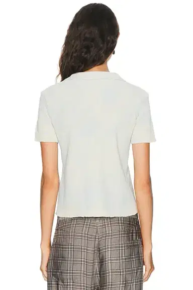 Maison Margiela Stamped Cotton Polo Top | Thumbnail 3 Maison Margiela Stamped Cotton Polo Top | Thumbnail 3