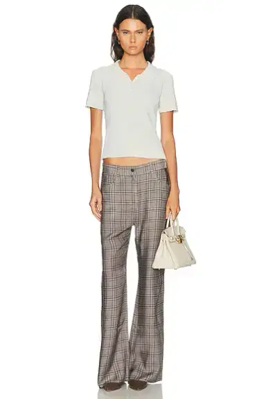 Maison Margiela Stamped Cotton Polo Top | Thumbnail 4 Maison Margiela Stamped Cotton Polo Top | Thumbnail 4