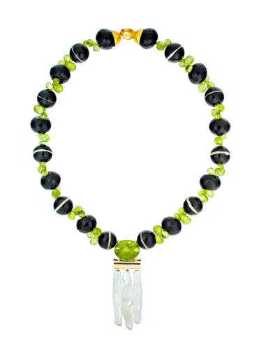 GuitaM Agate and Onyx Beaded Necklace | Thumbnail 1 GuitaM Agate and Onyx Beaded Necklace | Thumbnail 1
