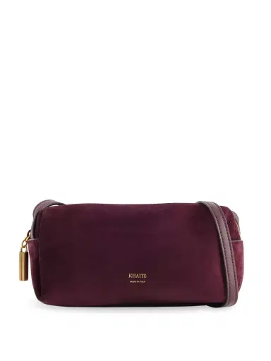 Khaite Suede Mini Kye Crossbody Bag | Thumbnail 1 Khaite Suede Mini Kye Crossbody Bag | Thumbnail 1