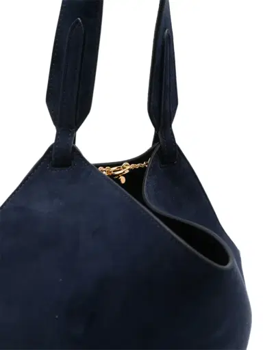 Khaite Suede Mini Lotus Tote | Thumbnail 3 Khaite Suede Mini Lotus Tote | Thumbnail 3