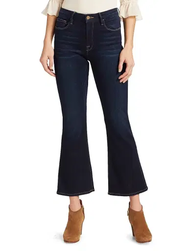FRAME Women's Le Crop Mid-Rise Stretch Boot-Cut Jeans - Cabana | Thumbnail 3 FRAME Women's Le Crop Mid-Rise Stretch Boot-Cut Jeans - Cabana | Thumbnail 3
