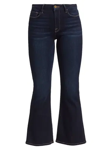FRAME Women's Le Crop Mid-Rise Stretch Boot-Cut Jeans - Cabana | Thumbnail 1 FRAME Women's Le Crop Mid-Rise Stretch Boot-Cut Jeans - Cabana | Thumbnail 1