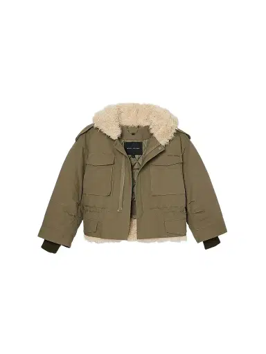 Marc Jacobs Women's Crop Cargo Parka - Utility Khaki | Thumbnail 1 Marc Jacobs Women's Crop Cargo Parka - Utility Khaki | Thumbnail 1