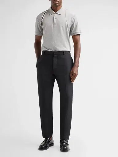 Alexander McQueen Men's Harness Cotton Polo Shirt | Thumbnail 2 Alexander McQueen Men's Harness Cotton Polo Shirt | Thumbnail 2