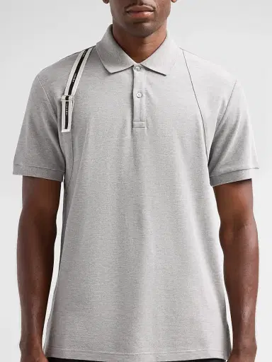 Alexander McQueen Men's Harness Cotton Polo Shirt | Thumbnail 5 Alexander McQueen Men's Harness Cotton Polo Shirt | Thumbnail 5