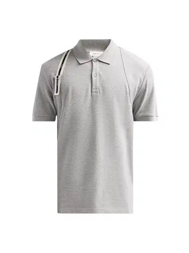Alexander McQueen Men's Harness Cotton Polo Shirt | Thumbnail 1 Alexander McQueen Men's Harness Cotton Polo Shirt | Thumbnail 1