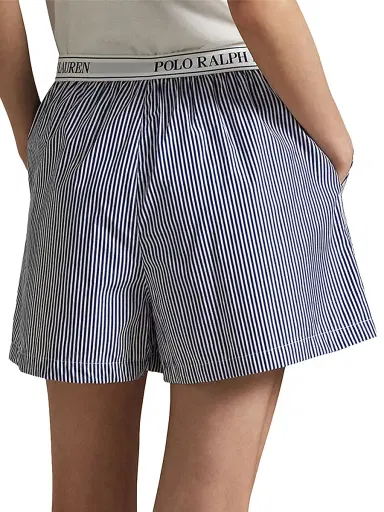 Polo Ralph Lauren Women's Shirting Stripes 2-Pack Striped Boxer Shorts - Hydrangea Beacon Blue | Thumbnail 5 Polo Ralph Lauren Women's Shirting Stripes 2-Pack Striped Boxer Shorts - Hydrangea Beacon Blue | Thumbnail 5