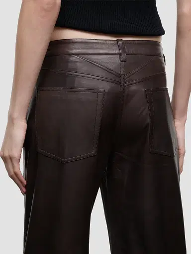 Staud Women's Gus Leather Pants | Thumbnail 4 Staud Women's Gus Leather Pants | Thumbnail 4