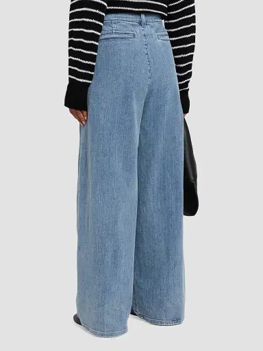 Eileen Fisher Women's Roomy Wide-Leg Denim Trousers - Blue | Thumbnail 3 Eileen Fisher Women's Roomy Wide-Leg Denim Trousers - Blue | Thumbnail 3