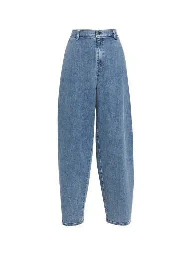 Eileen Fisher Women's Roomy Wide-Leg Denim Trousers - Blue | Thumbnail 1 Eileen Fisher Women's Roomy Wide-Leg Denim Trousers - Blue | Thumbnail 1