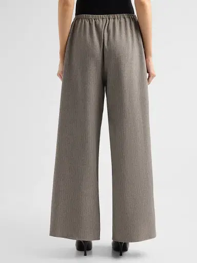 Ronny Kobo Women's Moni Wide-Leg Pants - Grey Stripe | Thumbnail 3 Ronny Kobo Women's Moni Wide-Leg Pants - Grey Stripe | Thumbnail 3