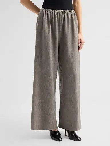 Ronny Kobo Women's Moni Wide-Leg Pants - Grey Stripe | Thumbnail 4 Ronny Kobo Women's Moni Wide-Leg Pants - Grey Stripe | Thumbnail 4