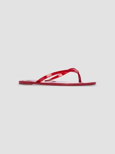 Black Suede Studio Women's Crystal PVC Stripe Flip Flops - Red Stripe Pvc - Size 11 | Thumbnail 2 Black Suede Studio Women's Crystal PVC Stripe Flip Flops - Red Stripe Pvc - Size 11 | Thumbnail 2