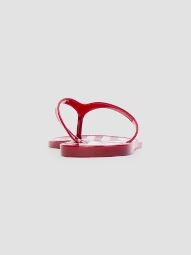 Black Suede Studio Women's Crystal PVC Stripe Flip Flops - Red Stripe Pvc - Size 11 | Thumbnail 3 Black Suede Studio Women's Crystal PVC Stripe Flip Flops - Red Stripe Pvc - Size 11 | Thumbnail 3