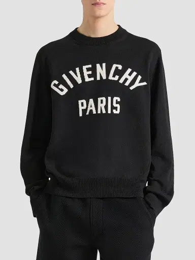 Givenchy Men's Couture Seam Sweater in Knit with Logo Detail - Black | Thumbnail 3 Givenchy Men's Couture Seam Sweater in Knit with Logo Detail - Black | Thumbnail 3
