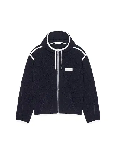 Givenchy Men's Sleeveless Fleece Jacket with Gros Grain Detail - Navy | Thumbnail 1 Givenchy Men's Sleeveless Fleece Jacket with Gros Grain Detail - Navy | Thumbnail 1