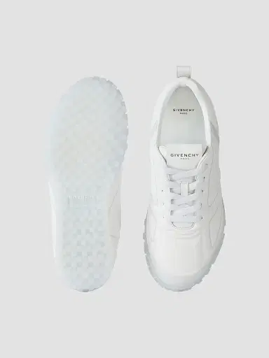 Givenchy Men's Glide Sneakers in Leather - White Grey - Size 13 | Thumbnail 5 Givenchy Men's Glide Sneakers in Leather - White Grey - Size 13 | Thumbnail 5