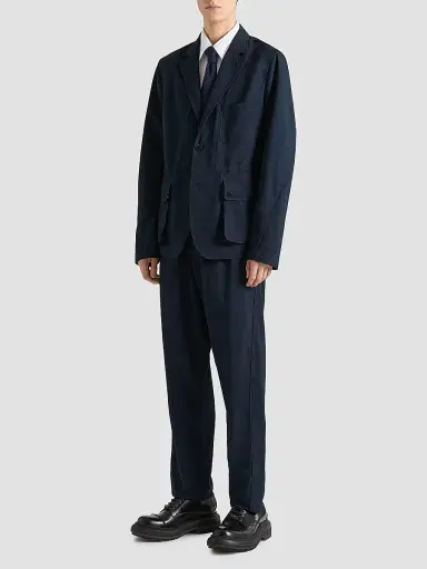 Givenchy Men's Couture Seam Joggers with Paris Embroidery - Night Blue | Thumbnail 2 Givenchy Men's Couture Seam Joggers with Paris Embroidery - Night Blue | Thumbnail 2