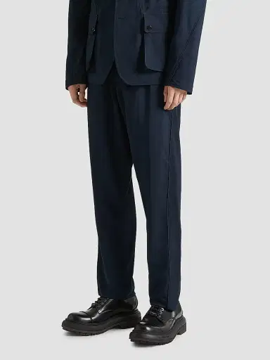 Givenchy Men's Couture Seam Joggers with Paris Embroidery - Night Blue | Thumbnail 3 Givenchy Men's Couture Seam Joggers with Paris Embroidery - Night Blue | Thumbnail 3