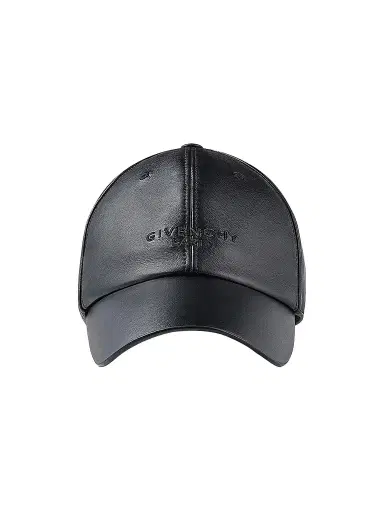 Givenchy Men's Embroidered Cap in Nappa Leather - Black | Thumbnail 1 Givenchy Men's Embroidered Cap in Nappa Leather - Black | Thumbnail 1