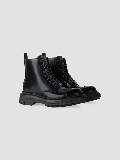Givenchy Men's Cargo Boots in Leather - Black | Thumbnail 2 Givenchy Men's Cargo Boots in Leather - Black | Thumbnail 2