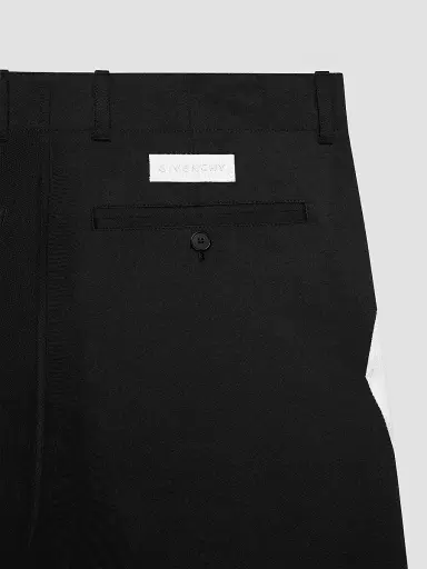 Givenchy Men's Couture Seam Pants in Cotton with Gros Grain Detail - Black - Size 38 | Thumbnail 6 Givenchy Men's Couture Seam Pants in Cotton with Gros Grain Detail - Black - Size 38 | Thumbnail 6