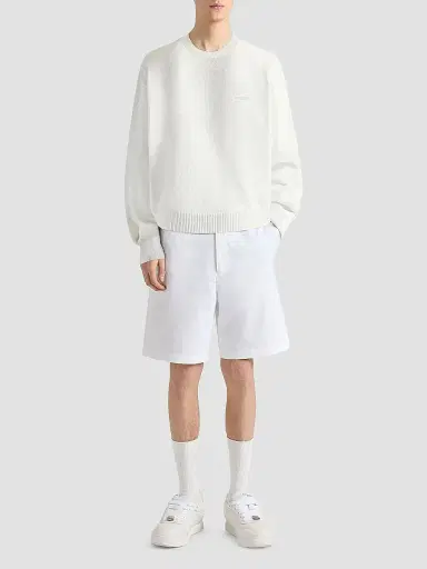 Givenchy Men's Sweater in Wool with Gros Grain Details - | Thumbnail 2 Givenchy Men's Sweater in Wool with Gros Grain Details - | Thumbnail 2