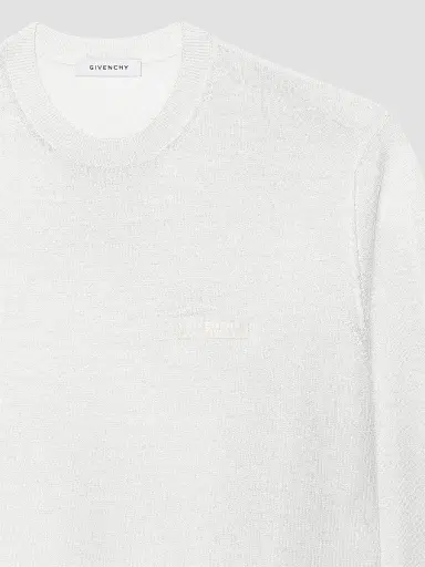 Givenchy Men's Sweater in Wool with Gros Grain Details - | Thumbnail 4 Givenchy Men's Sweater in Wool with Gros Grain Details - | Thumbnail 4