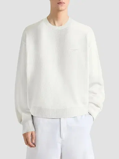 Givenchy Men's Sweater in Wool with Gros Grain Details - | Thumbnail 5 Givenchy Men's Sweater in Wool with Gros Grain Details - | Thumbnail 5