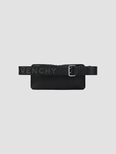 Givenchy Men's Cargo Belt Bag in Leather with Studs - Black | Thumbnail 4 Givenchy Men's Cargo Belt Bag in Leather with Studs - Black | Thumbnail 4