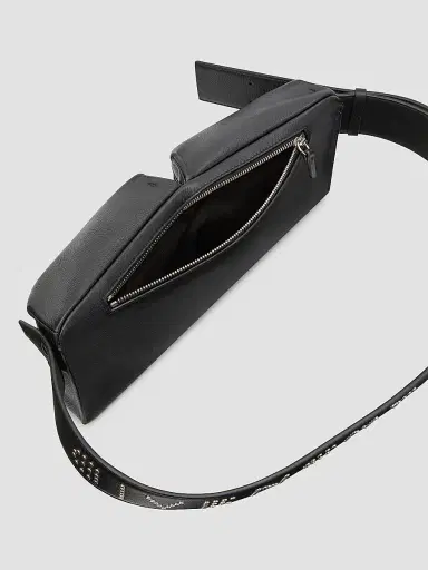 Givenchy Men's Cargo Belt Bag in Leather with Studs - Black | Thumbnail 5 Givenchy Men's Cargo Belt Bag in Leather with Studs - Black | Thumbnail 5