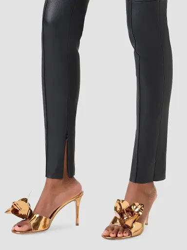 Akris Women's Flame Stretch Leather Skinny Pants - Black | Thumbnail 4 Akris Women's Flame Stretch Leather Skinny Pants - Black | Thumbnail 4