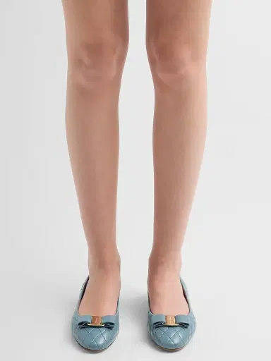 Ferragamo Women's Varina Quilted Leather Ballet Flats | Thumbnail 2 Ferragamo Women's Varina Quilted Leather Ballet Flats | Thumbnail 2