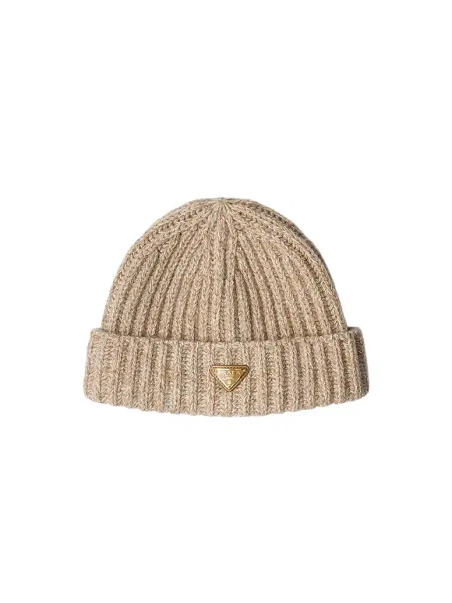 Women's Mouliné Cashmere and Wool Beanie - Beige Women's Mouliné Cashmere and Wool Beanie - Beige