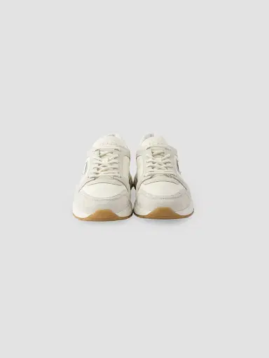 Prada Men's Prax Suede and Re-Nylon Sneakers - Off White | Thumbnail 3 Prada Men's Prax Suede and Re-Nylon Sneakers - Off White | Thumbnail 3
