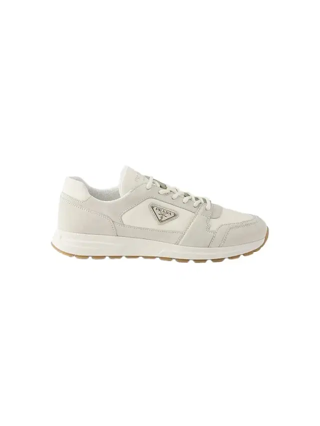 Men's Prax Suede and Re-Nylon Sneakers - Off White Men's Prax Suede and Re-Nylon Sneakers - Off White
