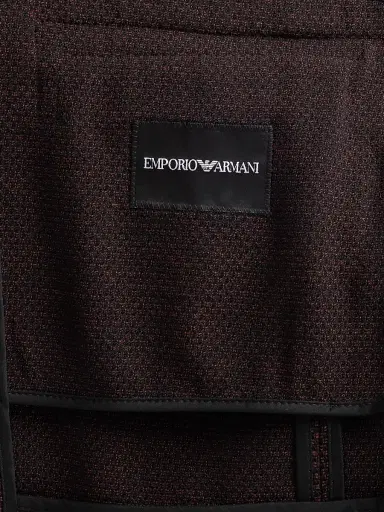 Emporio Armani Men's Square Textured Wool-Blend Soft Jacket - Size 50 | Thumbnail 6 Emporio Armani Men's Square Textured Wool-Blend Soft Jacket - Size 50 | Thumbnail 6