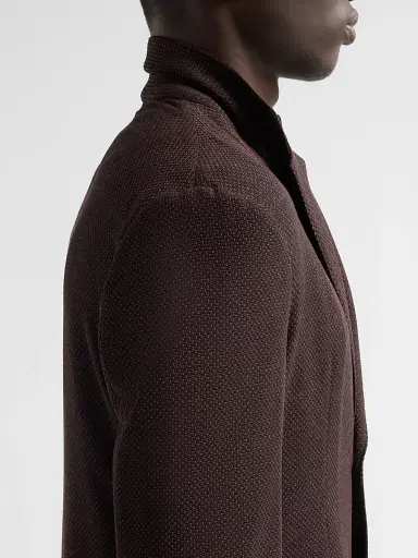 Emporio Armani Men's Square Textured Wool-Blend Soft Jacket - Size 50 | Thumbnail 7 Emporio Armani Men's Square Textured Wool-Blend Soft Jacket - Size 50 | Thumbnail 7