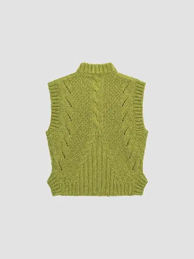 La DoubleJ Women's Cameo Vest Embroidered - Solid Light Green | Thumbnail 3 La DoubleJ Women's Cameo Vest Embroidered - Solid Light Green | Thumbnail 3