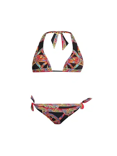 Dolce & Gabbana Women's St. Carretto Printed Bikini - Ruote Carretto | Thumbnail 1 Dolce & Gabbana Women's St. Carretto Printed Bikini - Ruote Carretto | Thumbnail 1