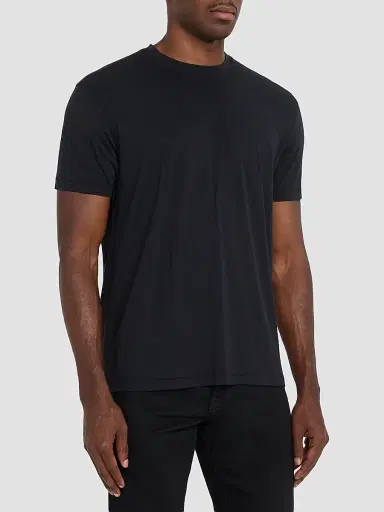 Tom Ford Men's Jersey Crewneck T-Shirt - Black | Thumbnail 4 Tom Ford Men's Jersey Crewneck T-Shirt - Black | Thumbnail 4