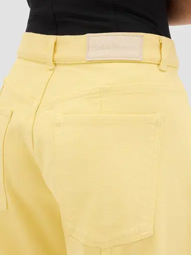 Another Tomorrow Women's Denim Curved Pants - Daffodil | Thumbnail 5 Another Tomorrow Women's Denim Curved Pants - Daffodil | Thumbnail 5